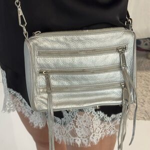 Rebecca Minkoff Silver Crossbody Bag